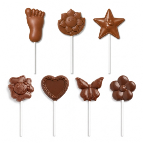 Lecca lecca varie forme<br>assortiti al latte