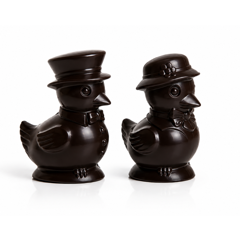 Box espositore con pulcino/a fondente