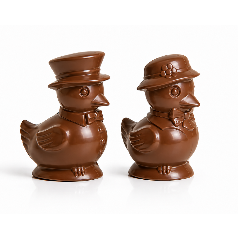 Box espositore con pulcino/a al latte